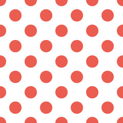 Halftone Dots Pattern. Halftone Red Background in Vector