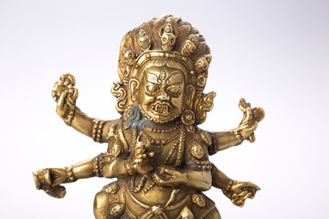 Fototapeta na wymiar Buddhist figure with patina