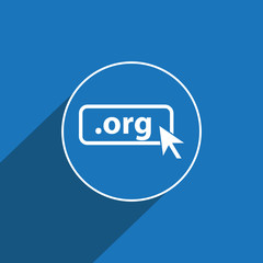 Domain ORG icon. Top-level internet domain