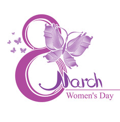 Women's Day design. 8 March.