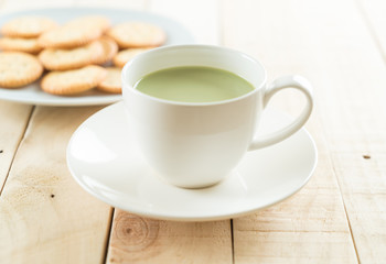 hot matcha latte