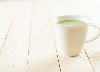 hot matcha latte