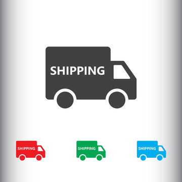 Shipping truck icon