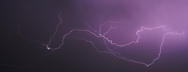 Storm and lightning at night II., abstract