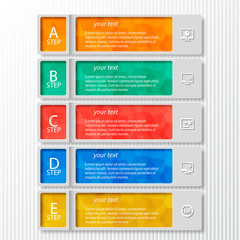 Abstract 3D Paper Infographics