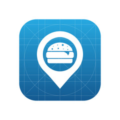 Fast food with pin icon