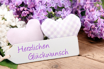 Flieder - Herzlichen Glückwunsch