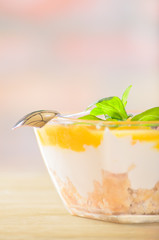 Cheesecake on the table