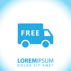 Free shipping truck icon