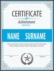 vertical vintage certificate template,diploma,Letter size ,vecto