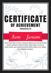 vertical certificate template,diploma,Letter size ,vector