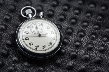 Photo of old analogue stopwatch.