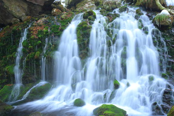 Fototapeta premium 冬の元滝伏流水