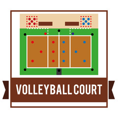 Volleyball icon design 