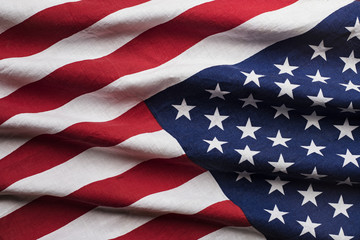 United States of America flag, close up