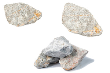 marble stone isolate on white
