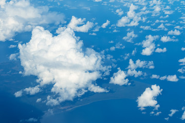 Naklejka na ściany i meble Panorama sky with clouds