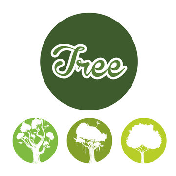 Tree icon design 
