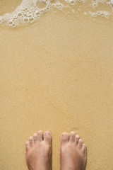 Foot on Beach