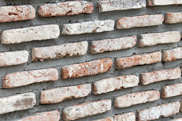 The surface of a long thin bricks