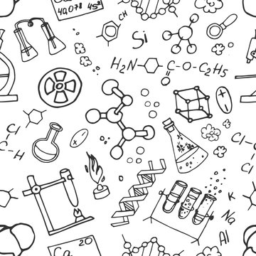Doodle Pattern Chemistry