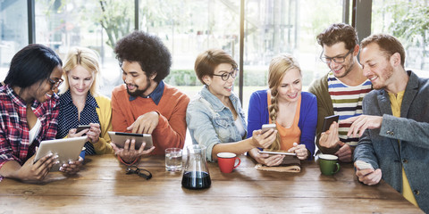 Diversity People Meeting Relaxing Connection Communication Conce