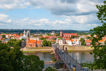 Fototapeta na wymiar Skyline of Kaunas, Lithuania