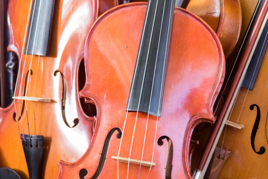 Several violins