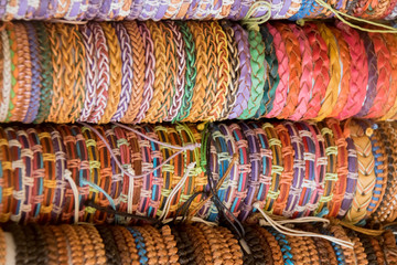 Textile braided bracelets