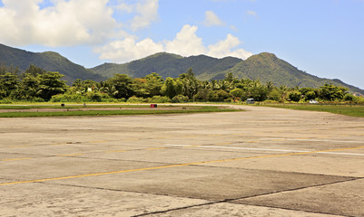 Praslin Island Airport also known as Iles des Palmes 