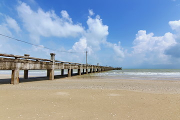 Long jetty into the sea