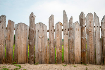 Wooden fence