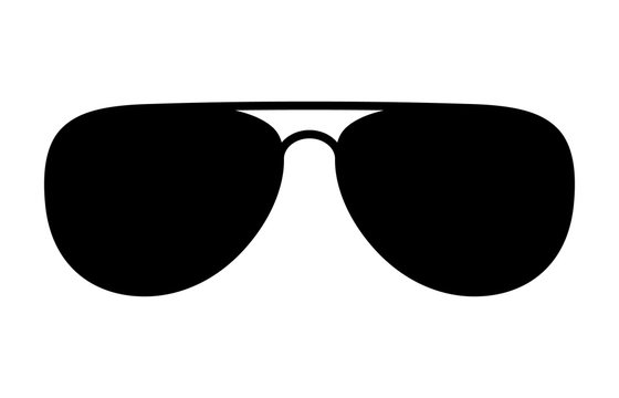 Aviator sunglasses / shades protective eyewear flat icon for apps and websites