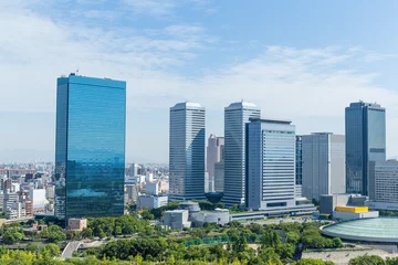 Foto op Plexiglas Osaka skyline © leungchopan