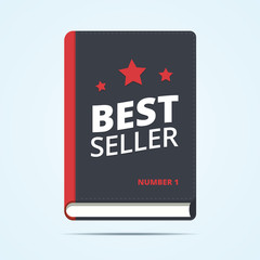 Bestseller book icon.