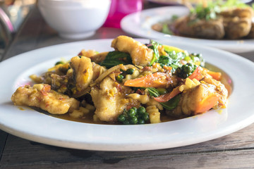 Spicy Stir Fried Fish