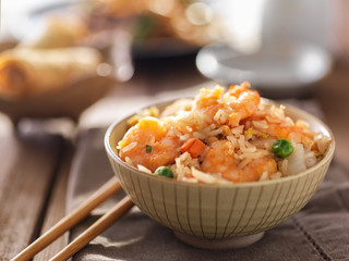chinese fried rice with shrimp