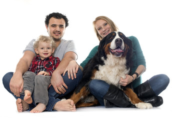 family and dog