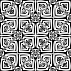 Design seamless monochrome geometric background