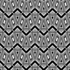 Fototapeta premium Design seamless monochrome zigzag pattern