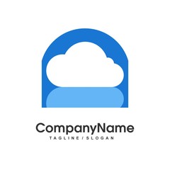 Cloud logo icon Vector