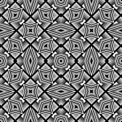 Design seamless monochrome geometric pattern