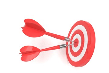 Three arrows darts in center.