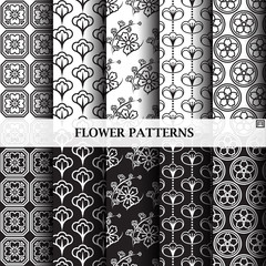 Flower pattern, Flower element pattern design