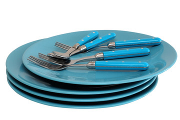 assiettes et couverts détourés