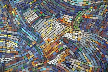 Foto auf Acrylglas Mosaik Keramik-Mosaik-Hintergrund