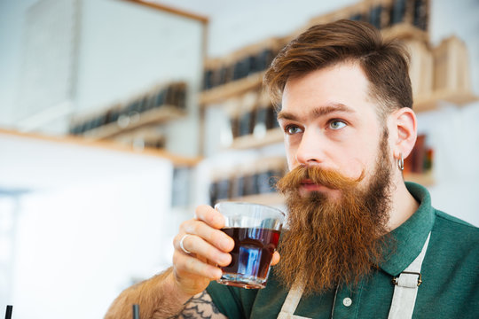 Man Drinking Coffee