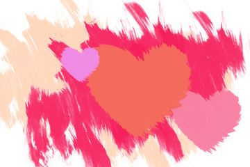 Multi heart background. Valentine day design