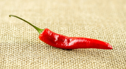 Macro of spicy hot chili pepper