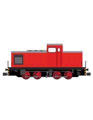 Red locomotive